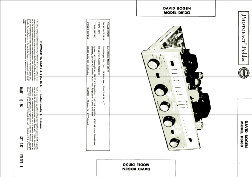 DB130 ; Bogen -Presto, David (ID = 1915501) Ampl/Mixer