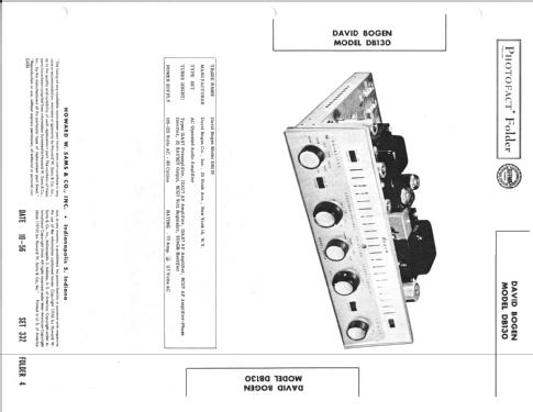 DB130 ; Bogen -Presto, David (ID = 2249410) Ampl/Mixer