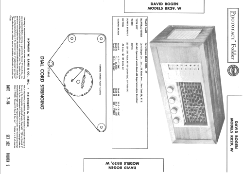 RR29W ; Bogen -Presto, David (ID = 2287212) Radio