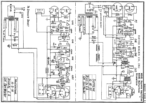 Supreme Amplifier ; Bogen -Presto, David (ID = 274406) Ampl/Mixer