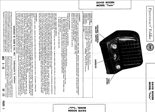 Twin ; Bogen -Presto, David (ID = 555935) Commercial TRX