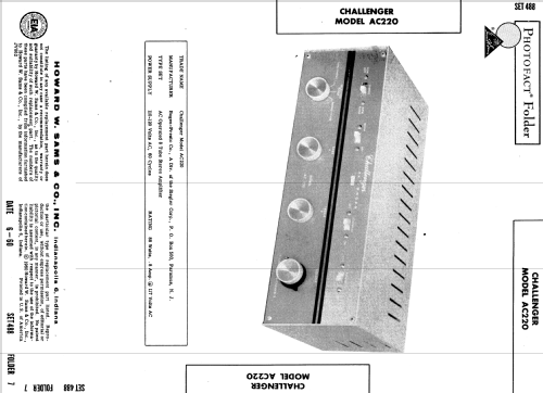 AC220; Challenger Amplifier (ID = 560276) Ampl/Mixer