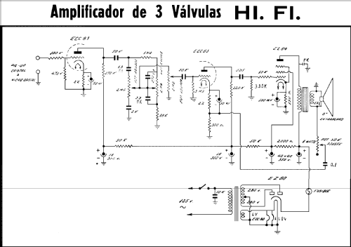 Amplificador Maleta Tocadiscos Hi.FI. 3 válvulas Plato Hector Jassmin; Bonvehi Radio; (ID = 2402468) R-Player