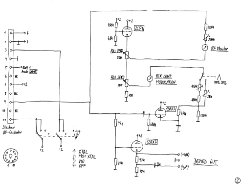 Crystal Monitored Signal Gen 211-A; Boonton Radio Corp.; (ID = 843477) Equipment