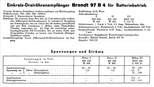 97B4; Brandt Roland Brandt (ID = 271983) Radio