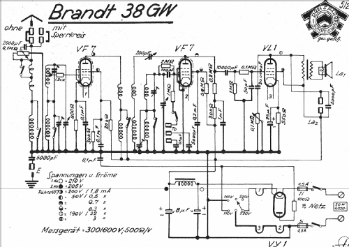 Jubilar 38GW; Brandt Roland Brandt (ID = 877513) Radio
