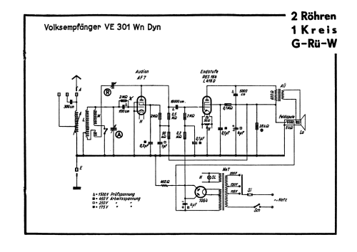 Volksempfänger VE 301 Dyn W; Brandt Roland Brandt (ID = 3054457) Radio