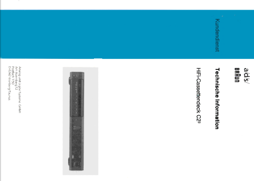 Atelier C2/3; Braun; Frankfurt (ID = 1484331) Sonido-V