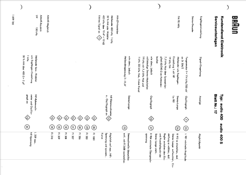 Audio 400; Braun; Frankfurt (ID = 1188131) Radio