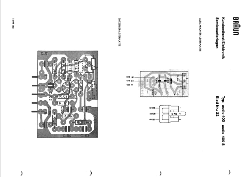 Audio 400; Braun; Frankfurt (ID = 1188141) Radio