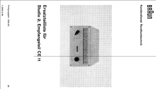 CE11; Braun; Frankfurt (ID = 63038) Radio