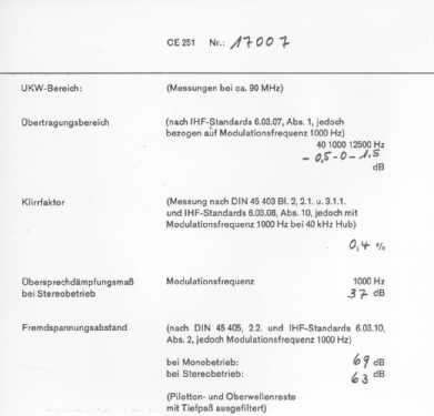 CE251; Braun; Frankfurt (ID = 1803410) Radio