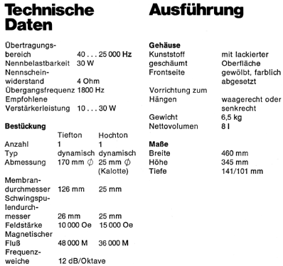 HiFi-Lautsprechereinheit L 308; Braun; Frankfurt (ID = 1769404) Parlante