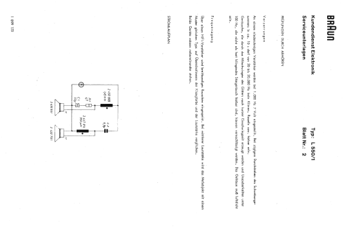 HiFi-Lautsprechereinheit L 550/1; Braun; Frankfurt (ID = 1645994) Lautspr.-K