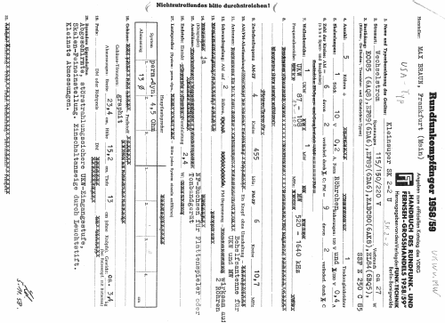 Kleinsuper SK2/2U ; Braun; Frankfurt (ID = 1484012) Radio