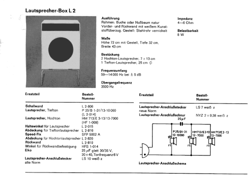 Lautsprecherbox L2; Braun; Frankfurt (ID = 1752907) Speaker-P