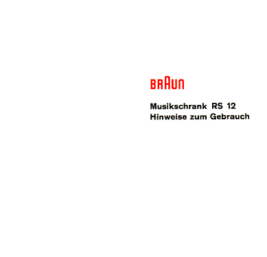RS12 Ch= RC9; Braun; Frankfurt (ID = 263692) Radio