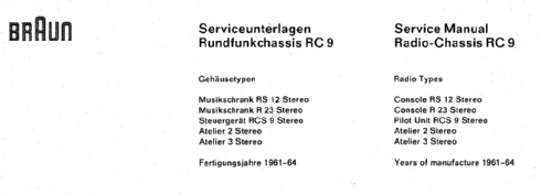 Steuergerät RCS9 Ch= RC9E; Braun; Frankfurt (ID = 2155146) Radio