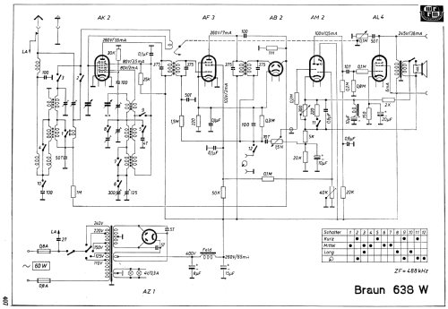 Super 638W; Braun; Frankfurt (ID = 1855479) Radio