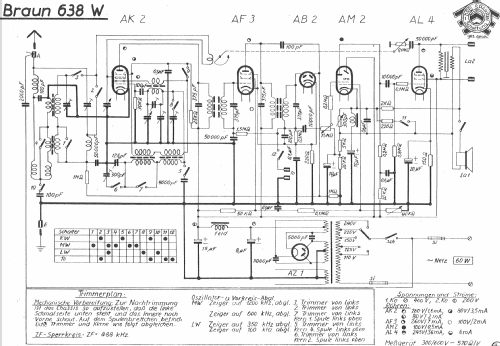 Super 638W; Braun; Frankfurt (ID = 892874) Radio