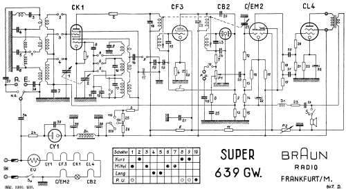 Super 639GW; Braun; Frankfurt (ID = 1852850) Radio