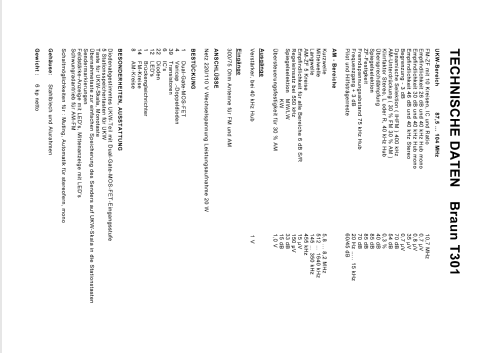 T301; Braun; Frankfurt (ID = 611111) Radio