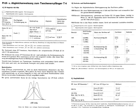 Taschenempfänger Transistor 4 T4 / KT4; Braun; Frankfurt (ID = 1209849) Radio