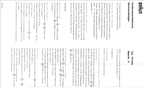 TG1020; Braun; Frankfurt (ID = 956863) Sonido-V