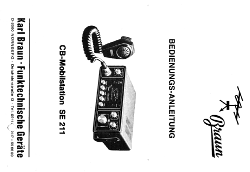 CB-Mobilfunkgerät SE211; Braun, Karl; (ID = 1892069) Citizen