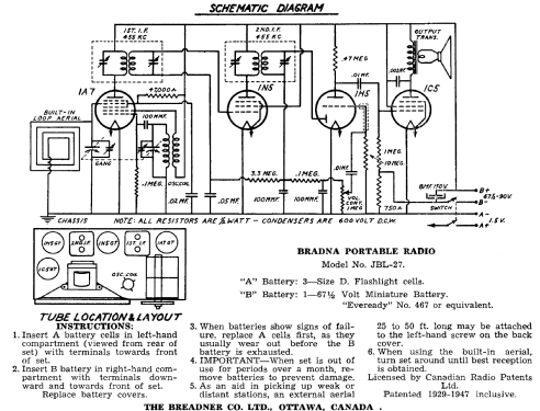 Bradna JBL27 ; Breadner Co. Ltd.; (ID = 1188293) Radio