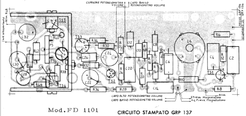 Ricevitore per Filodiffusione FD1101; Vega, BP Radio, (ID = 757137) Radio