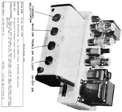 High Quality Audio Amplifier 10C3; Brook Electronics (ID = 1435065) Ampl/Mixer