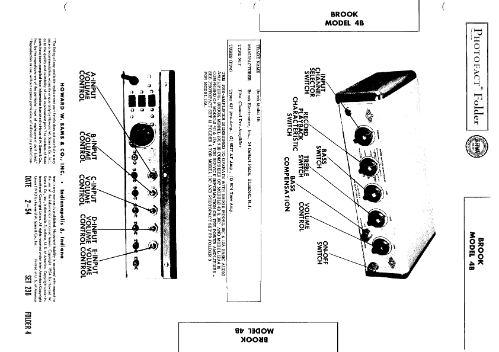 High Quality Audio Amplifier 4B; Brook Electronics (ID = 3258040) Verst/Mix