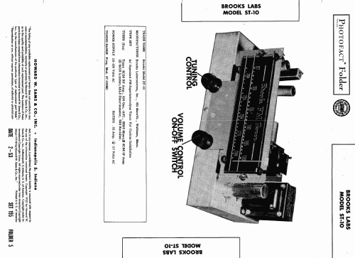 ST-10 ; Brooks Laboratories, (ID = 443752) Radio