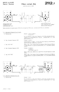 Terz/Oktav Analysator 2112; Brüel & Kjær; Nærum (ID = 2742933) Equipment