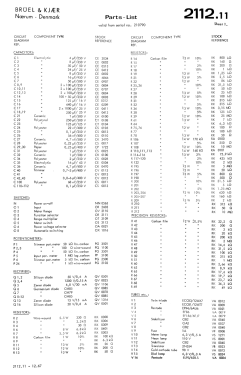 Terz/Oktav Analysator 2112; Brüel & Kjær; Nærum (ID = 2742944) Equipment