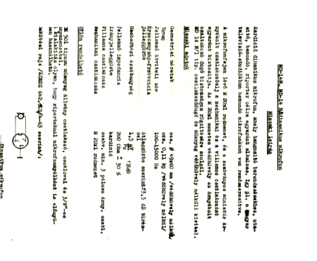 Dynamic Mikrofon MD-14; BEAG - Budapesti (ID = 2629938) Microphone/PU