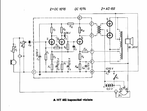 Hangtölcsér HT 602; BEAG - Budapesti (ID = 1474700) Ampl/Mixer