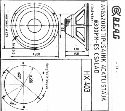 Speaker HX403-15T; BEAG - Budapesti (ID = 1606809) Speaker-P