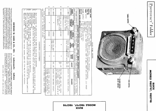 980797 ; Buick Motor Company, (ID = 444653) Car Radio