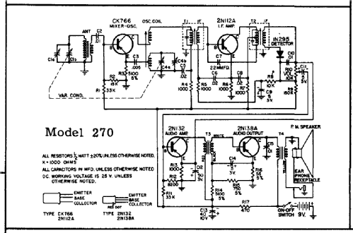 All Transistor 270 Series; Bulova Watch Corp.; (ID = 137121) Radio