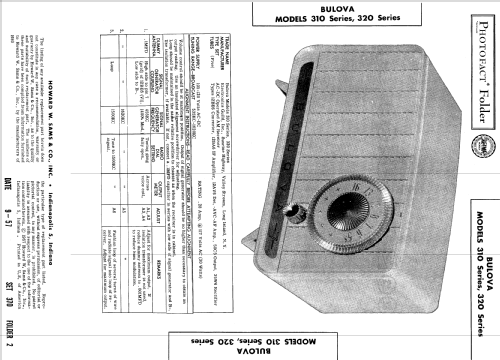 Deluxe Lyric Table Radio 320 Series; Bulova Watch Corp.; (ID = 553348) Radio