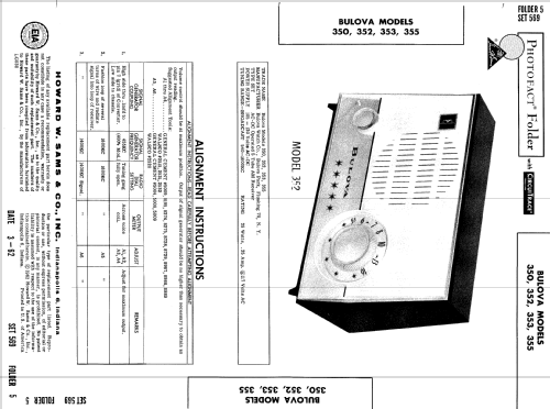 350 ; Bulova Watch Corp.; (ID = 553366) Radio