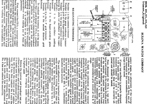 601; Bulova Watch Corp.; (ID = 757903) Radio