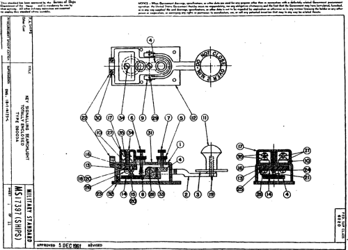 Morse Key Navy 26003A Flame Proof; Bunnell & Co., J.H.; (ID = 652179) Morse+TTY