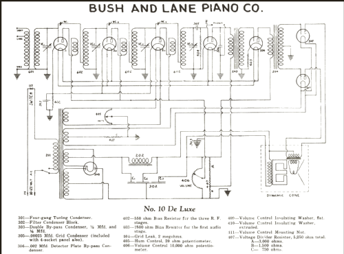 DeLuxe 11K; Bush & Lane Piano Co (ID = 219389) Radio
