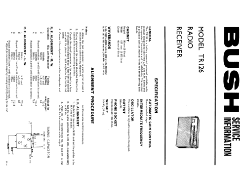 TR126; Bush Radio; London (ID = 2300233) Radio