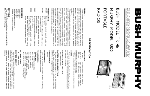 TR146A / TR146B; Bush Radio Ltd.; (ID = 2300543) Radio