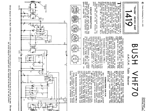 VHF70; Bush Radio Ltd.; (ID = 2039054) Radio