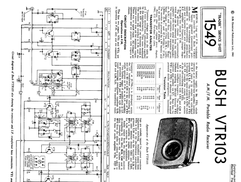 VTR103; Bush Radio; London (ID = 1323245) Radio